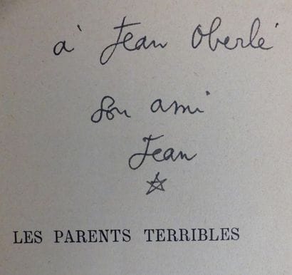 COCTEAU (Jean).	LES PARENTS TERRIBLES. Pièce...