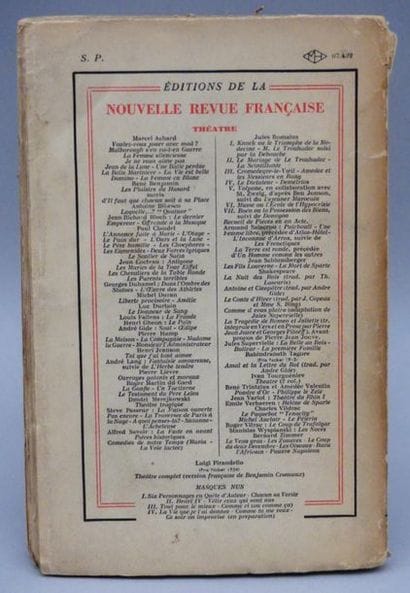 COCTEAU (Jean).	LES PARENTS TERRIBLES. Pièce...