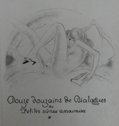 [CURIOSA] [LOUS (Pierre)]. DOUZE DOUZAINS...