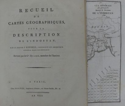 [ATLAS]. RENNELL (Major J.). RECUEIL DE CARTES...