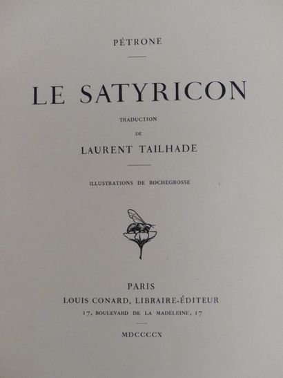 PÉTRONE. LE SATYRICON. Traduction de Laurent...