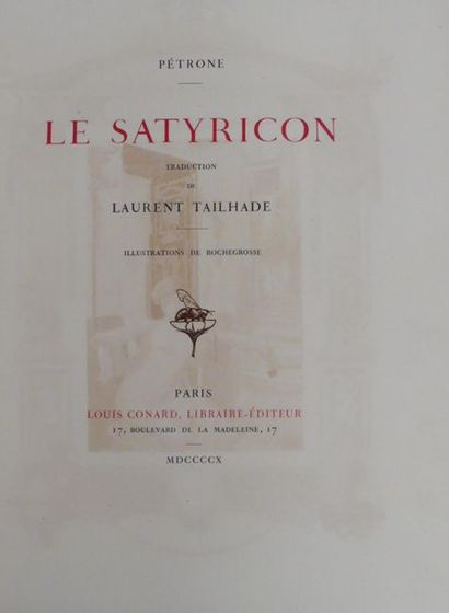 PÉTRONE. LE SATYRICON. Traduction de Laurent...