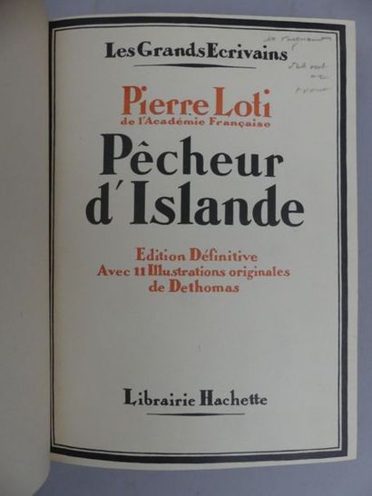 LOTI (Pierre).	OEUVRES ILLUSTRÈES. Paris,...
