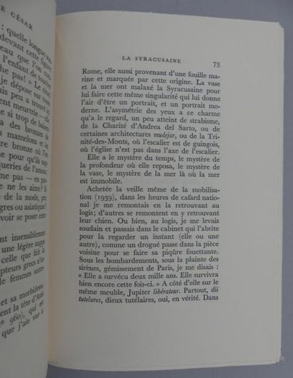 MONTHERLANT (Henry de). LE TREIZIÈME CÉSAR....