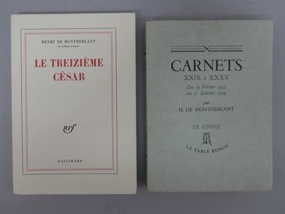 MONTHERLANT (Henry de). LE TREIZIÈME CÉSAR....