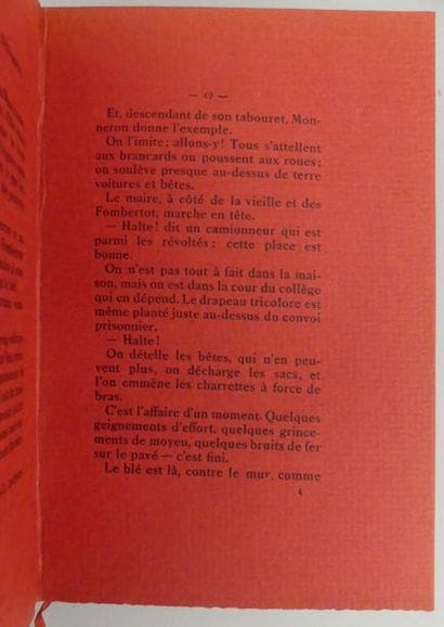 VALLÈS (Jules). LES BLOUSES. La famine à...