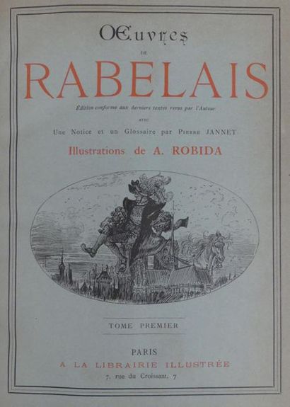 RABELAIS (François). OEUVRES. Paris, Librairie...