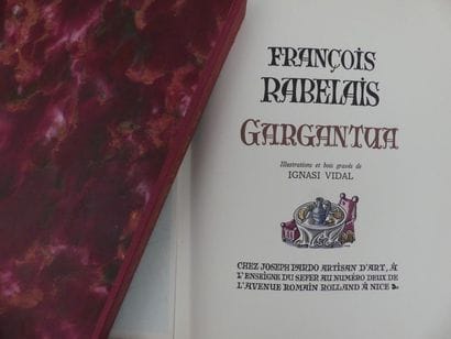 RABELAIS (François). GARGANTUA. Nice, Pardo,...