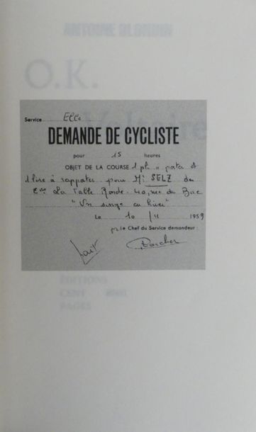 [BLONDIN (Antoine)]. PASSEPORT GASTRONOMIQUE....