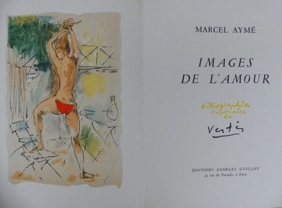 AYMÉ (Marcel). IMAGES DE L'AMOUR. Lithographies...