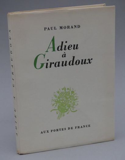 MORAND (Paul). ADIEU À GIRAUDOUX. Aux Portes...