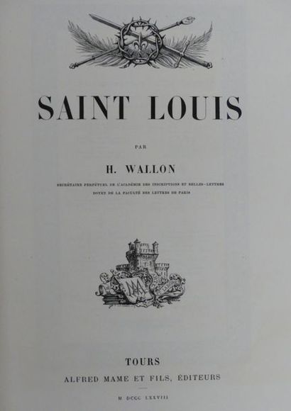 WALLON (Henri). JEANNE D'ARC. Paris, Firmin-Didot,...