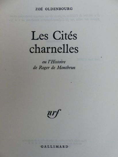 OLDENBOURG (Zoé). LES BRÛLÉS LES CITÉS CHARNELLES...