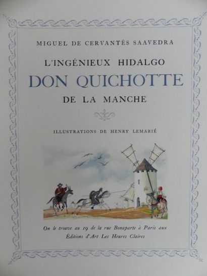 CERVANTÈS (Miguel de).	L'INGÉNIEUX HIDALGO...