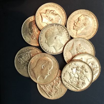 10 Pièces Souverains or
