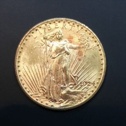 1 Pièce de 20 Dollars or 1924