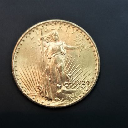 1 Pièce de 20 Dollars or 1924