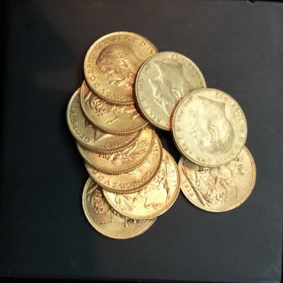 10 Pièces Souverains or