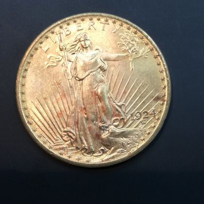 1 Pièce de 20 Dollars or 1924