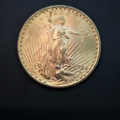 1 Pièce de 20 Dollars or 1924