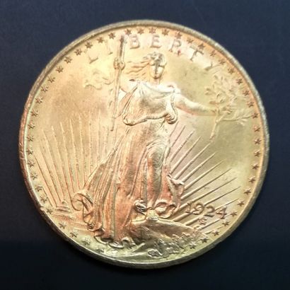 1 Pièce de 20 Dollars or 1924
