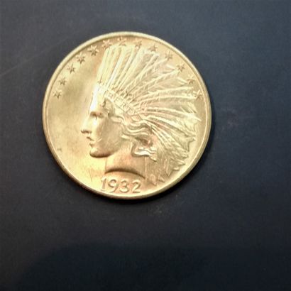 1 Pièce de 10 Dollars or Indien 1932