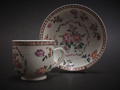 China



Porcelain cup and saucer with polychrome...