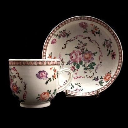 China



Porcelain cup and saucer with polychrome...