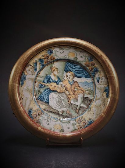Castelli



Small earthenware plate with...