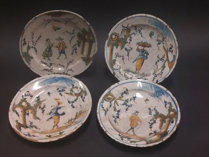 Savona



Four earthenware plates with polychrome...