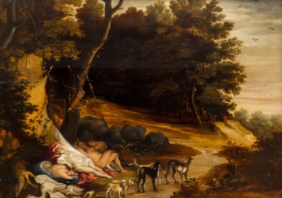 FLEMISH SCHOOL of the XVIIth century

Diana...
