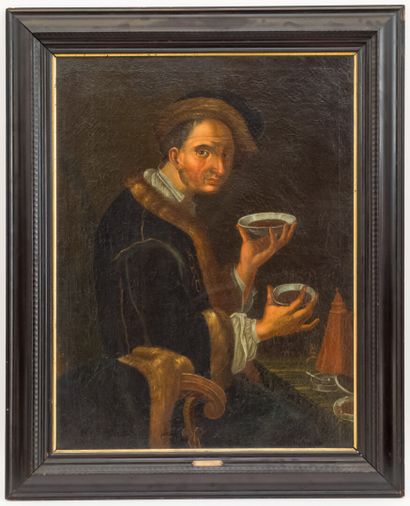 17th century HOLLAND SCHOOL

The Coffee Taster

Oil...