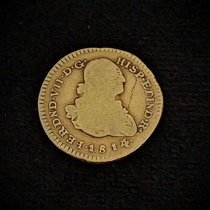 1 coin: 1 escudo of Ferdinand VII 1814 Potosi

Weight:...