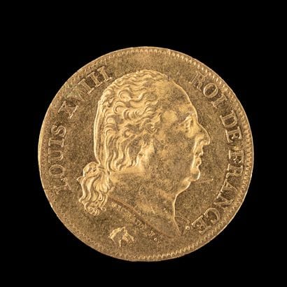 LOUIS XVIII 

40 Fr gold 

1816 In Paris...