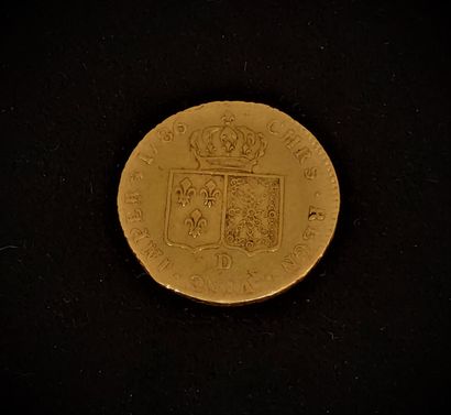 Double Louis d'or de Louis XVI, au buste...