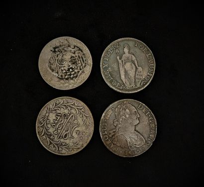 4 pieces silver, South America, Turkey, to...