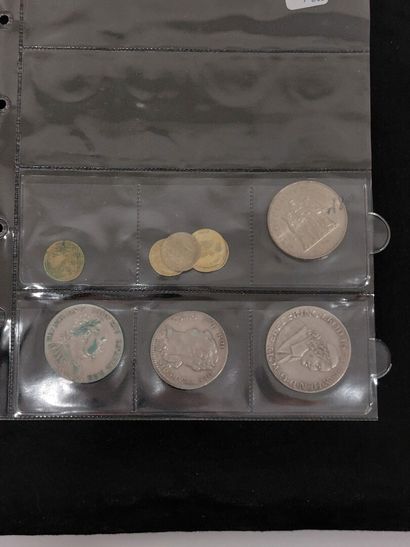 Lot of silver and silver gilt coins including...