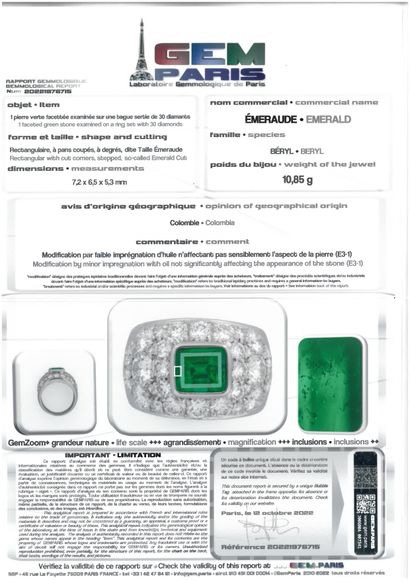 
Ring emerald 1.90 carats approximately,...