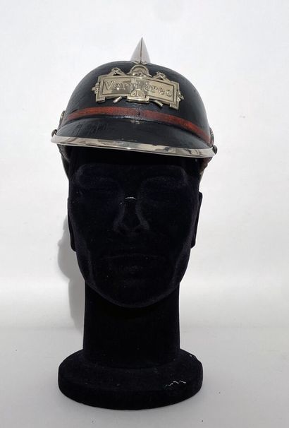 Fireman's helmet inspired by the German helmet...