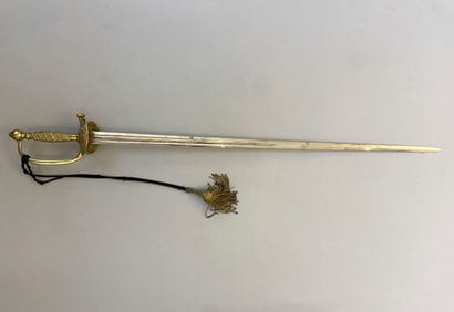 Epée à clavier d'officier de justice militaire...