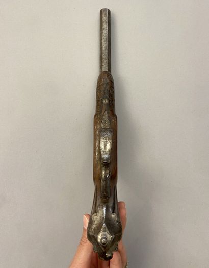 6mm Flobert boxlock pistol, Renaissance blond...