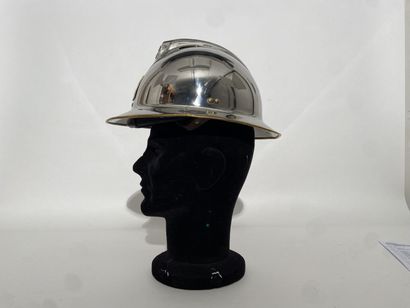 Adrian model 33 brass firefighter helmet...