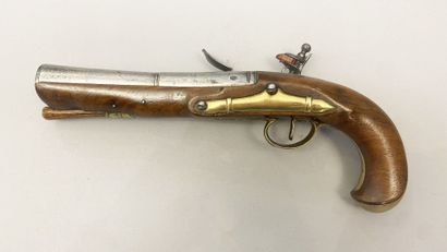 Large flintlock pistol of very fine workmanship....