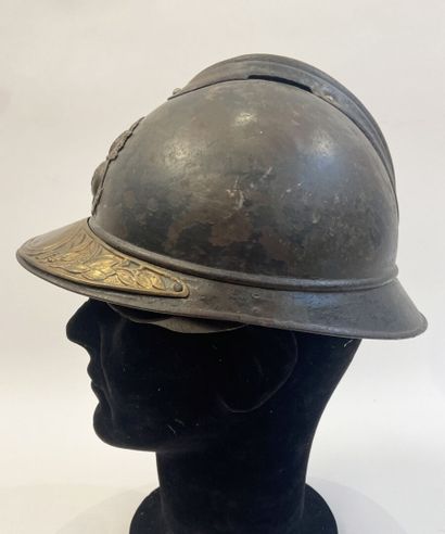 Lot of two helmet shells Adrian model 15,...