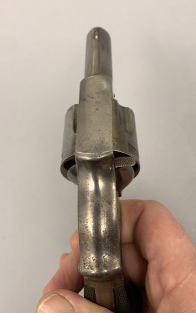 Belgian hammerless defense revolver caliber...