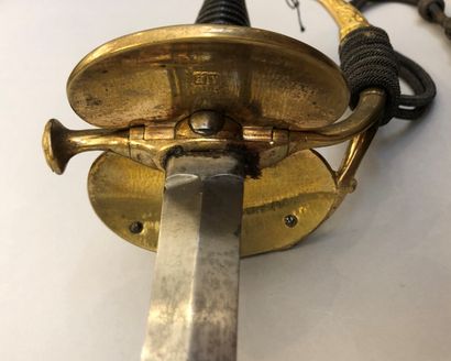 Beautiful sword with chasing of rear admiral...