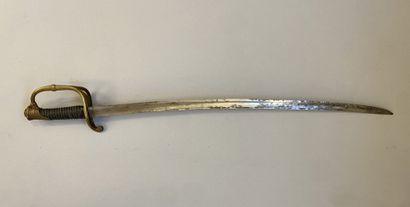 Sabre 1821 d'officier d'infanterie. Lame...