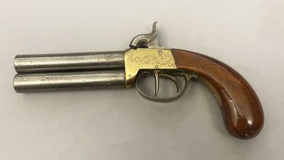 Large defensive pistol with chest and percussion...