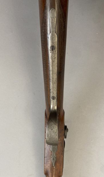 Interesting rifled rifle with percussion...