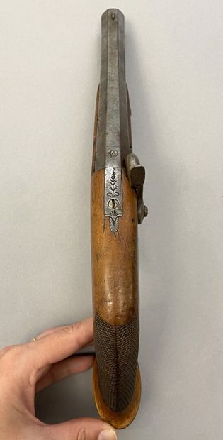 Pair of Belgian percussion pistols
Mounted...